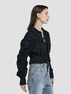 Cropped Ruched Shirt