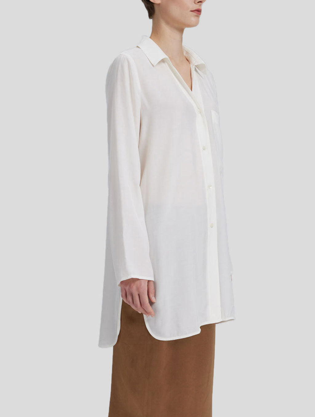 Cupro Oversize Relaxed Shirt