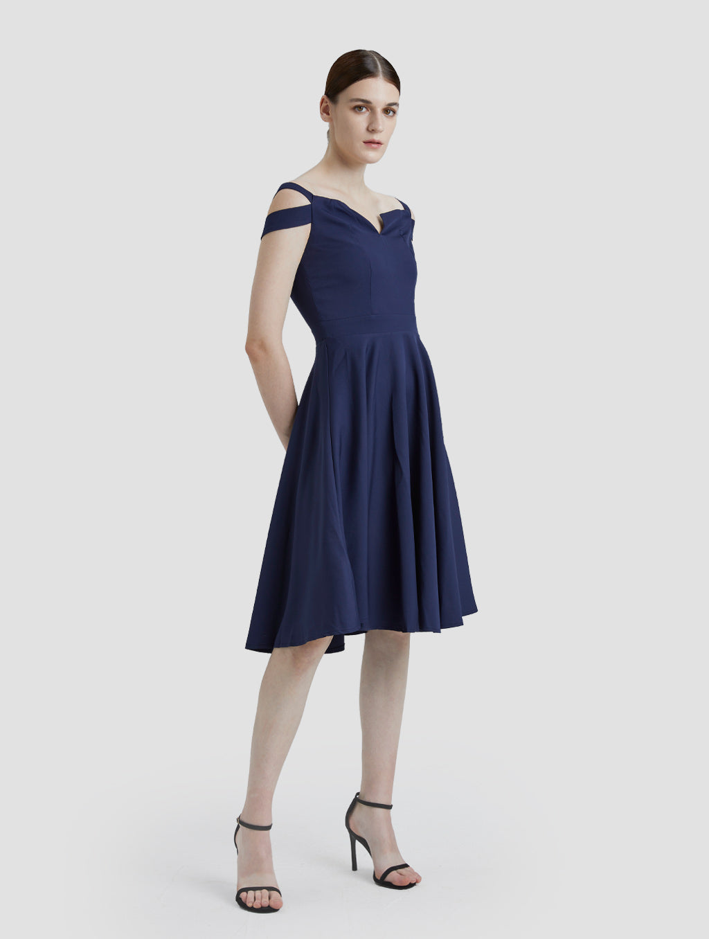 Cutaway Off-The-shoulder Dress