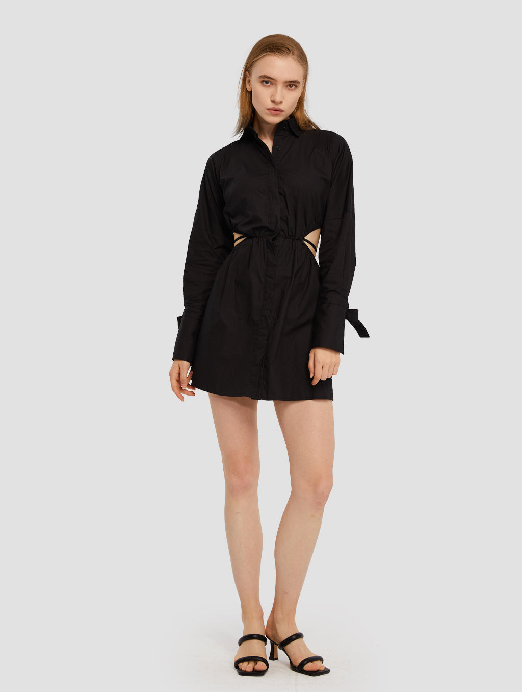 Cutaway Shirt Dress