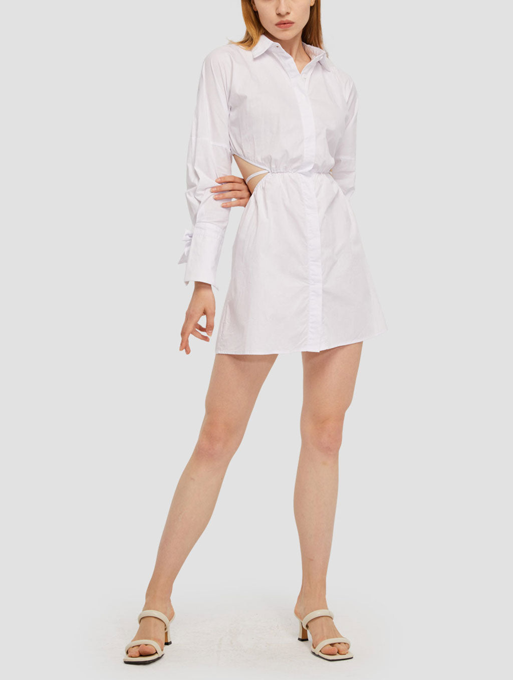Cutaway Shirt Dress