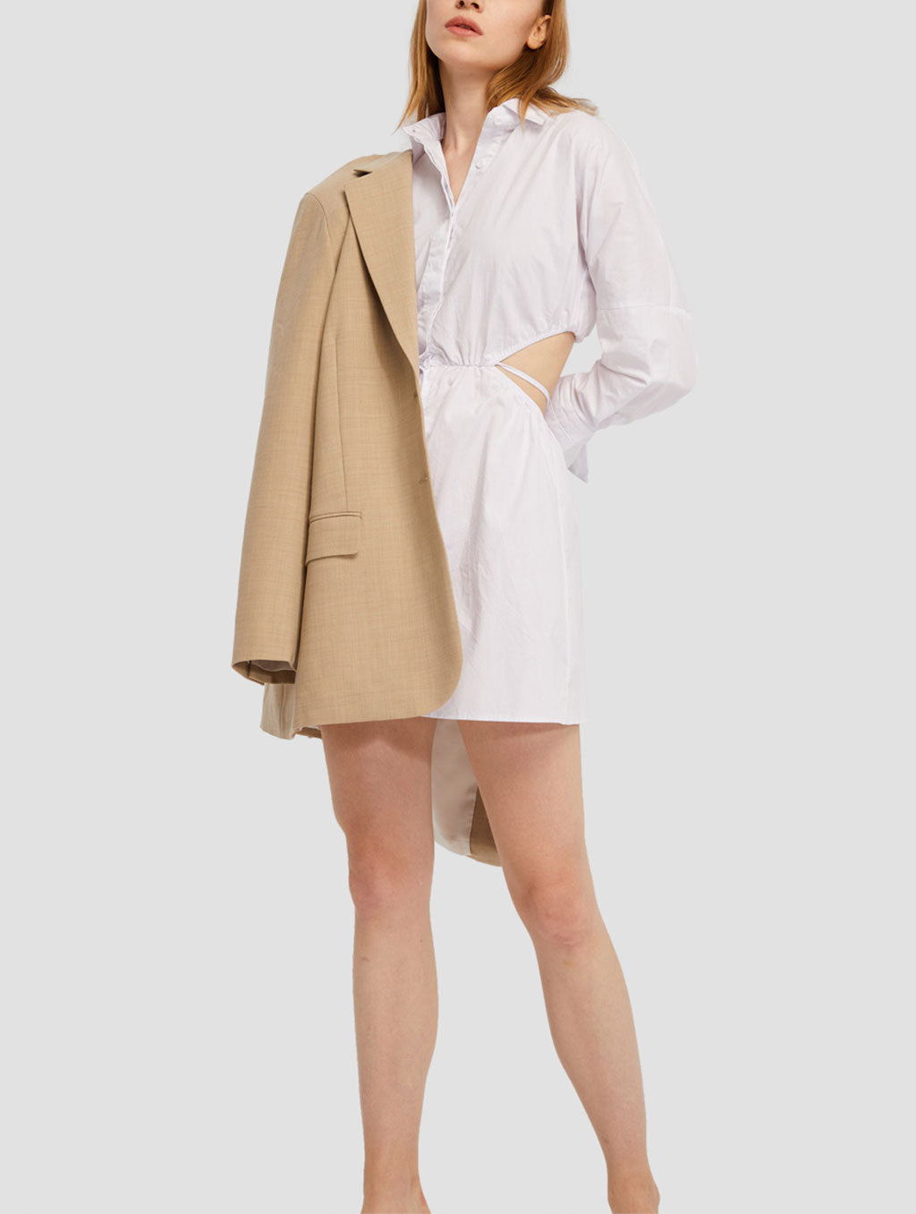 Cutaway Shirt Dress