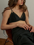 Lace Two-Piece Triangle Bralette