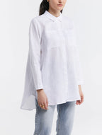 Linen Boyfriend Long-Sleeve Shirt