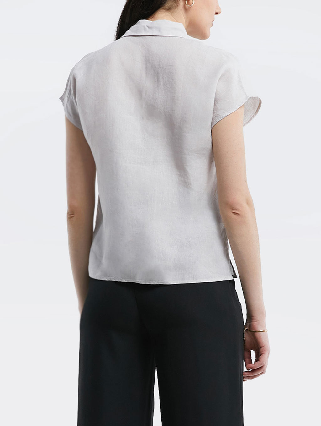 100% Linen Wide Shoulder Shirt