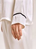 Classic Trimmed Silk Pajama Set