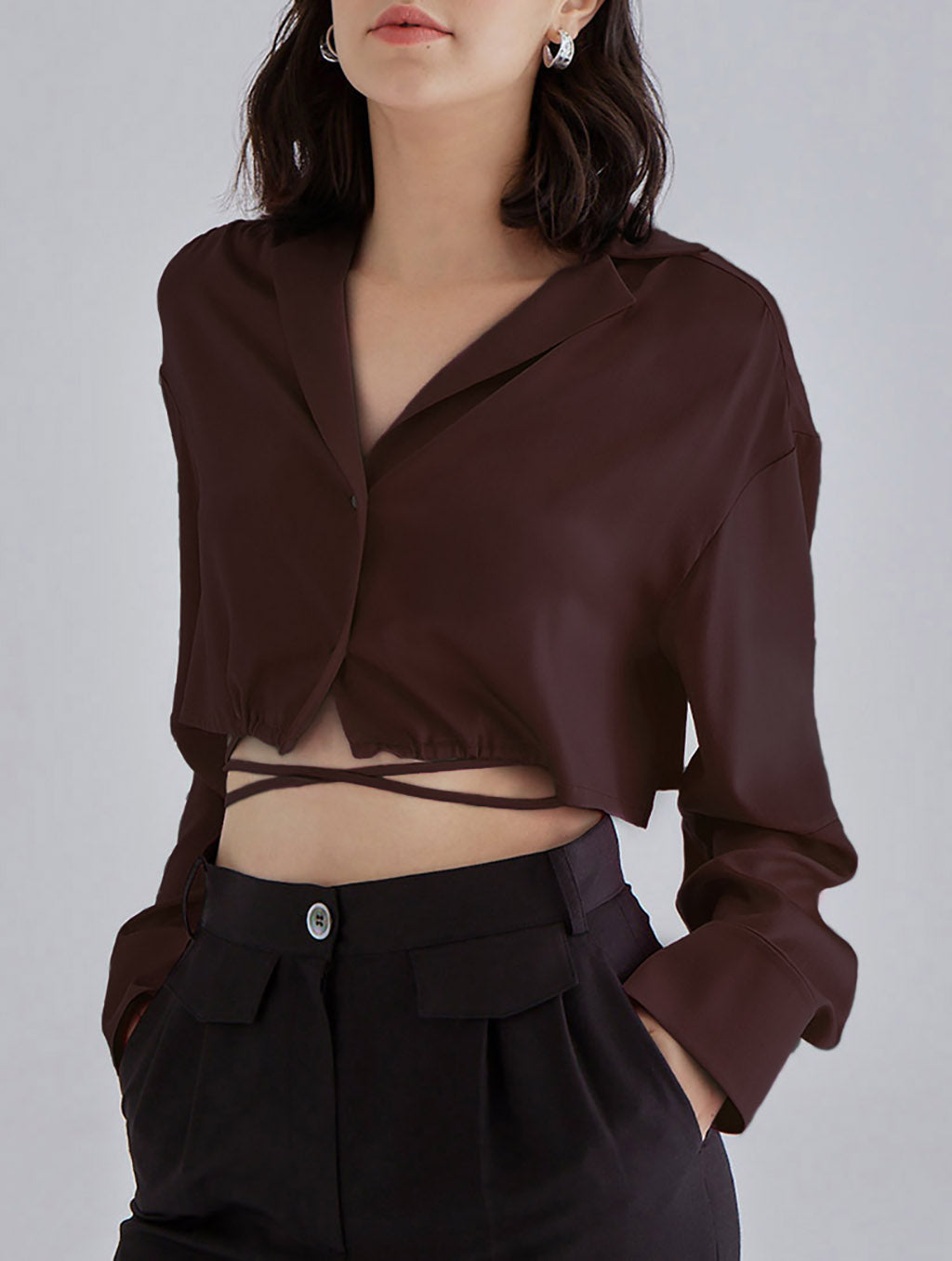 Buttoned Crop Top