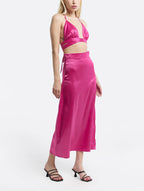 Satin Effect Pencil Skirt