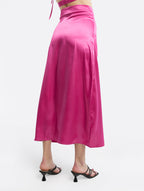 Satin Effect Pencil Skirt